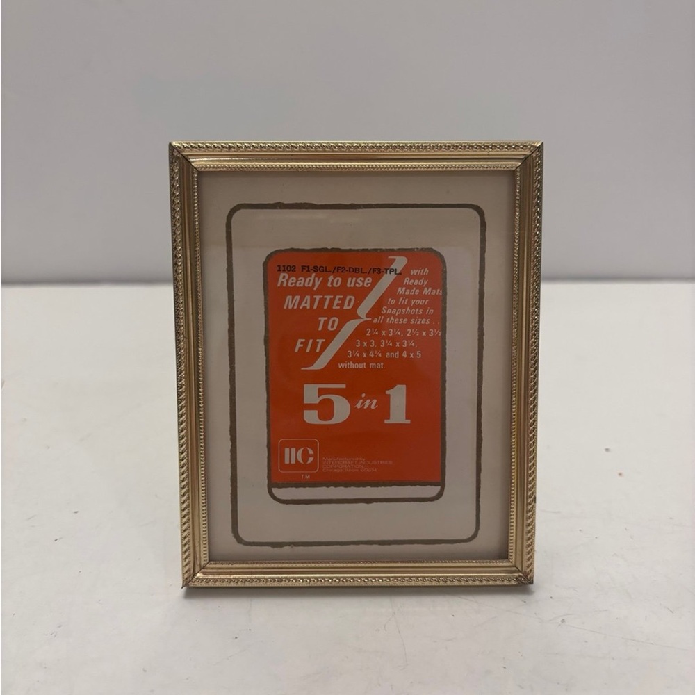 Homecrest 5 in 1 Photo Frame, Multi Mattes, Vintage Photography Frame